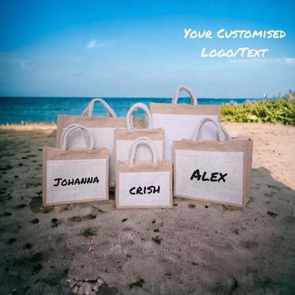 Personalised burlap bags online
