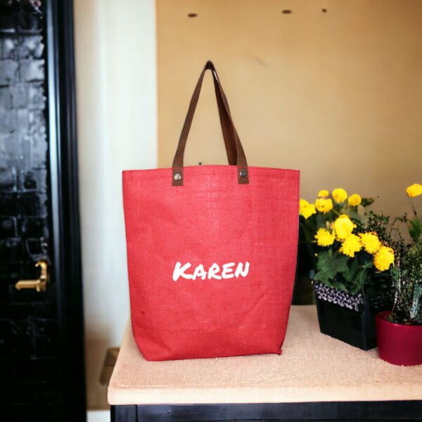handcrafted jute bag