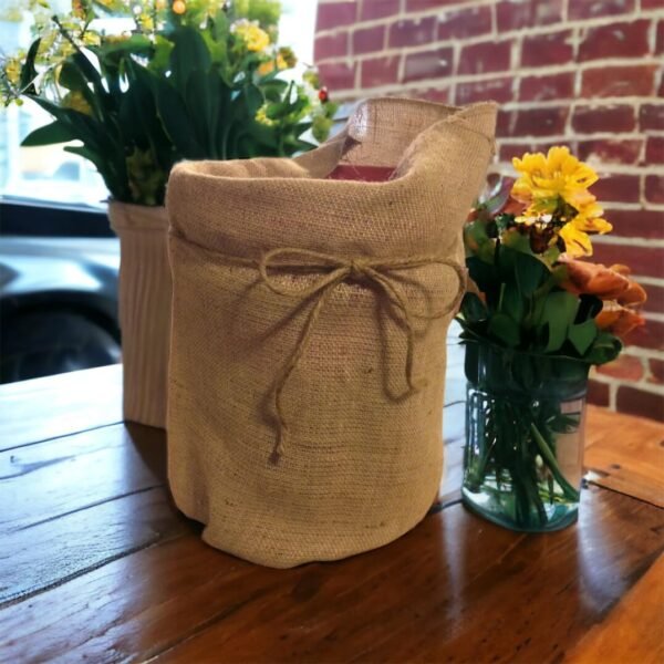 Rustic flower baskets