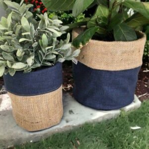 Burlap gift bags