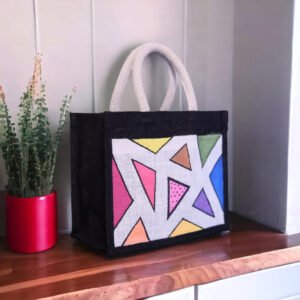 Custom burlap tote bag