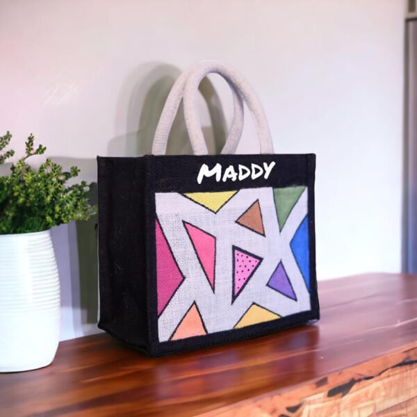 Custom burlap tote bag