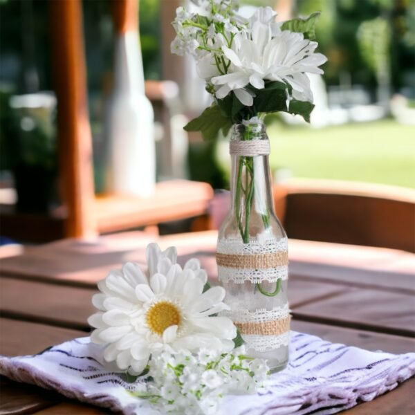 Burlap flowers