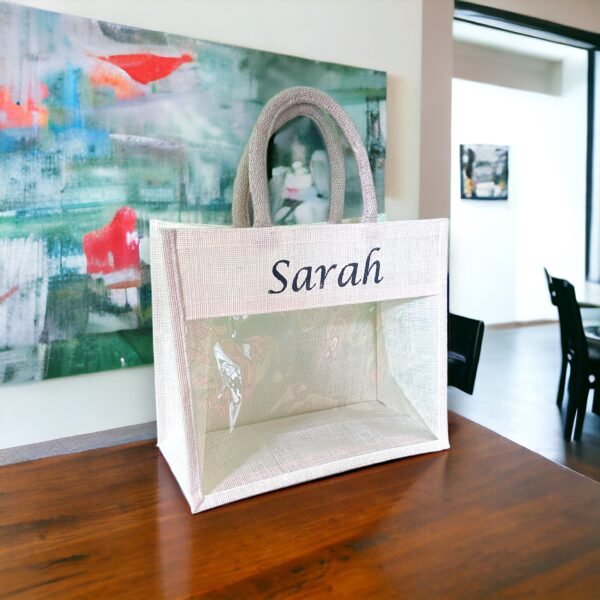pvc window jute bag