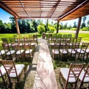 burlap aisle runner