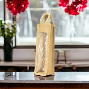 Jute wine bag