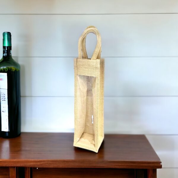 Jute wine bag