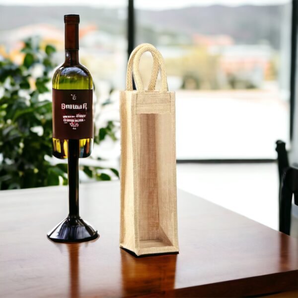 Jute wine bag