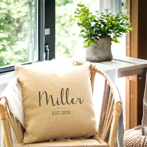 Jute pillow
